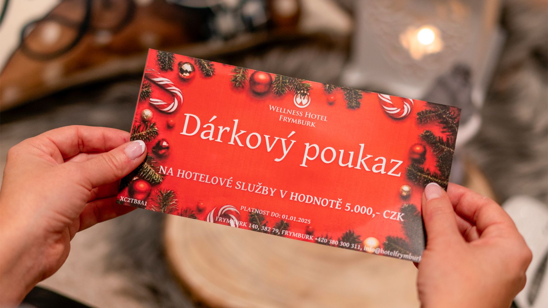 Dárkové poukazy do Wellness Hotelu Frymburk na Lipně